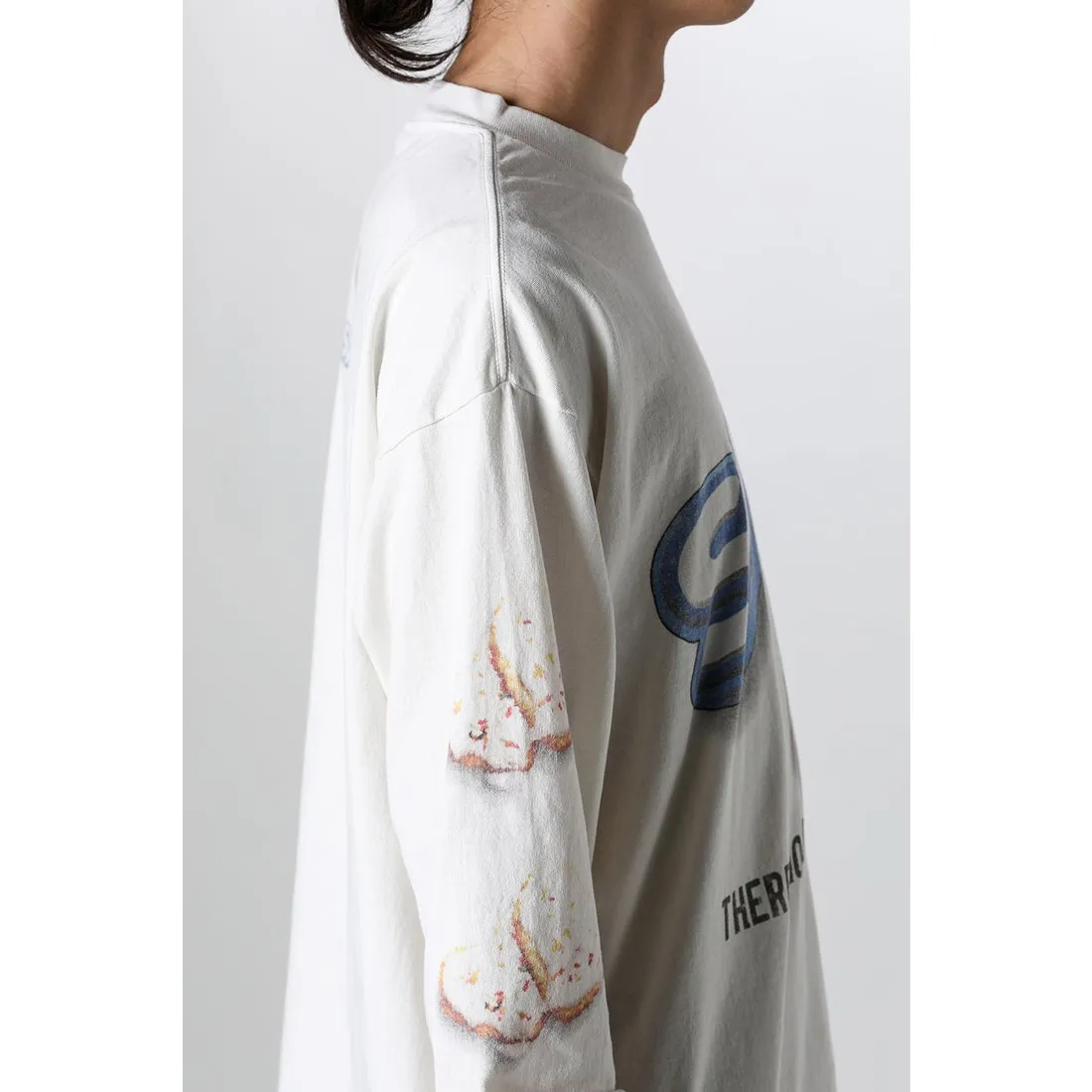 SAINT Mxxxxxx HEART COOKIES L/S TEE/WHT Love Oreo printed long sleeves Off-white S-XL Customized co-branded main mark/wash mark Correct version Ready-made garments washed and distressed VINTAGE feeling Top-notch printing technology Perfect restoration